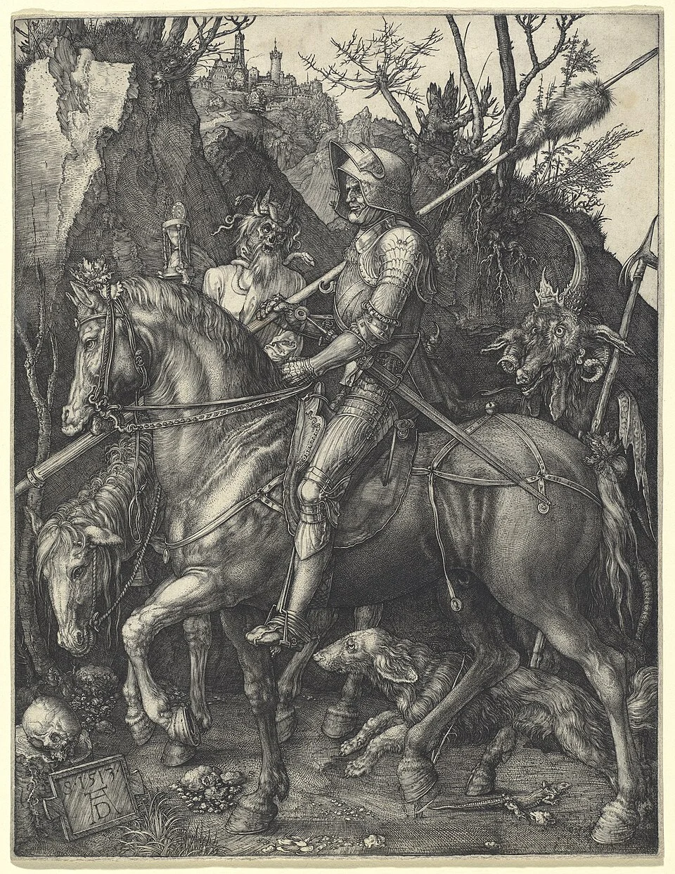 Albrecht Dürer — Knight, Death and the Devil, 1513