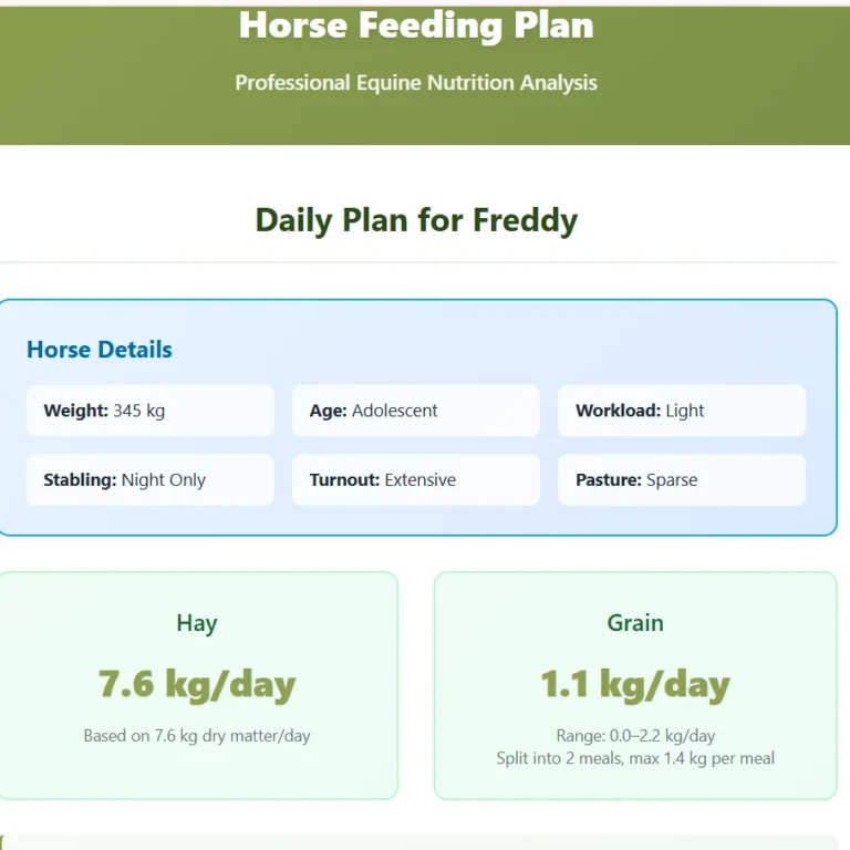 Feeding Plan