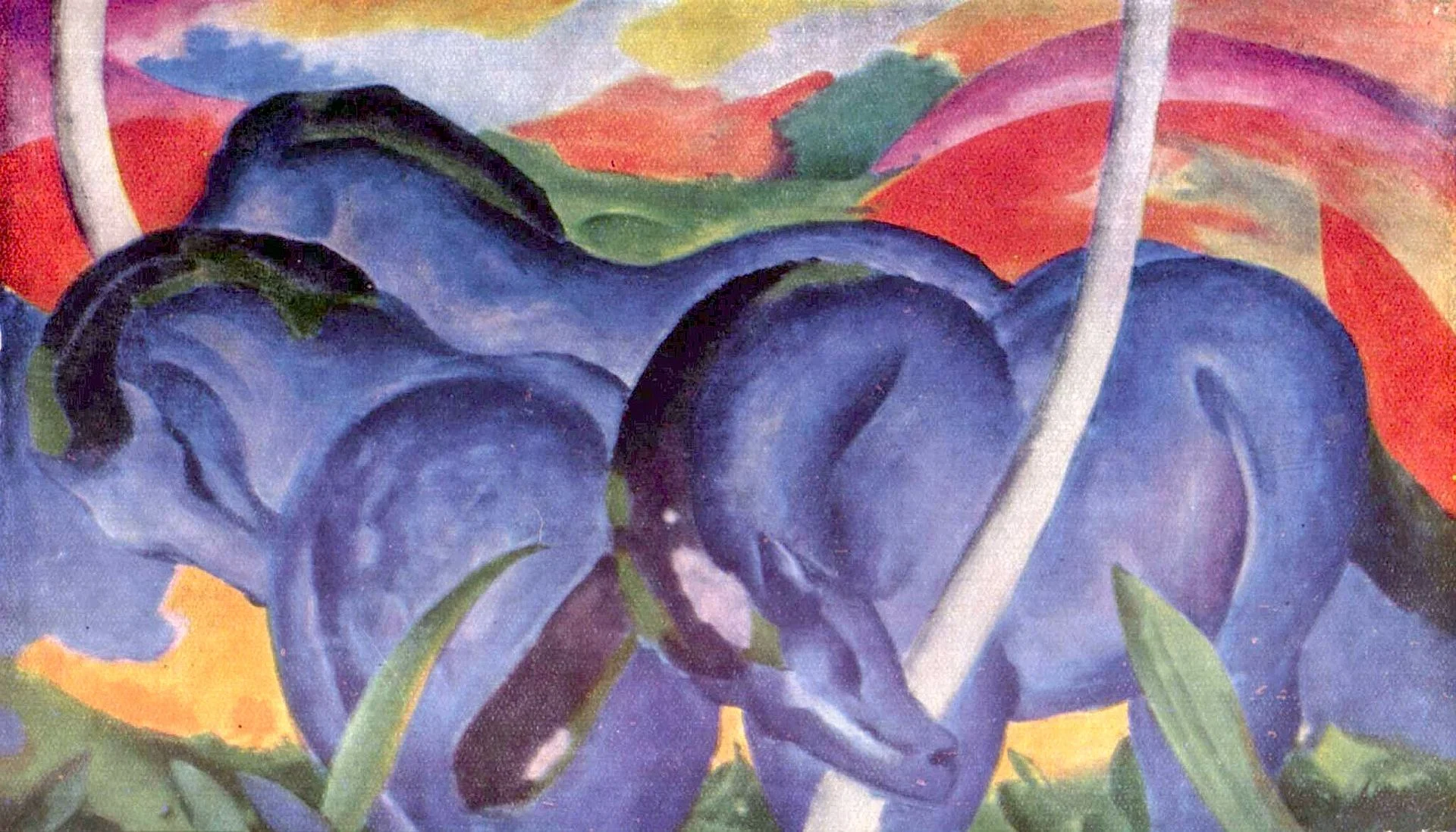 Franz Marc — The Large Blue Horses, 1911