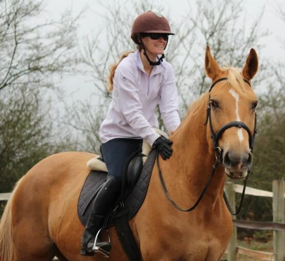 Jenni B with her horses