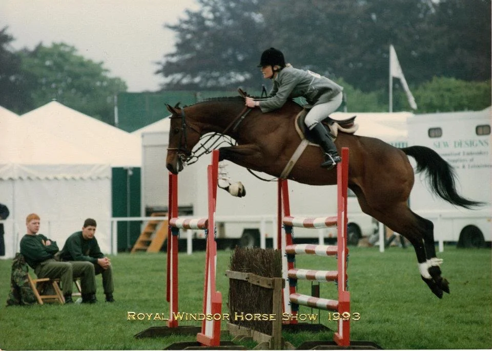 Jenni jumping in England