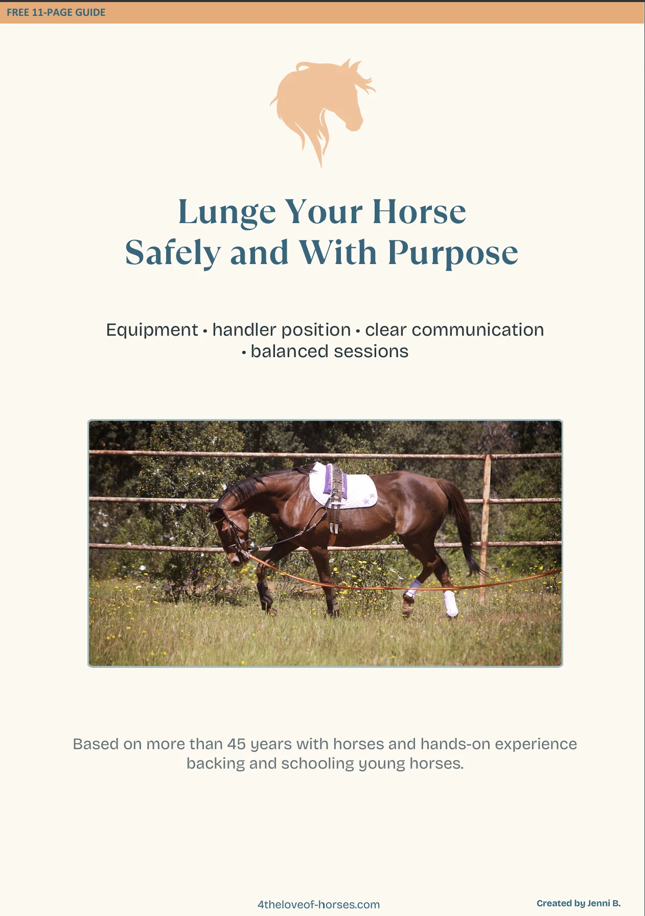 Lunge Your Horse Safely and With Purpose guide cover