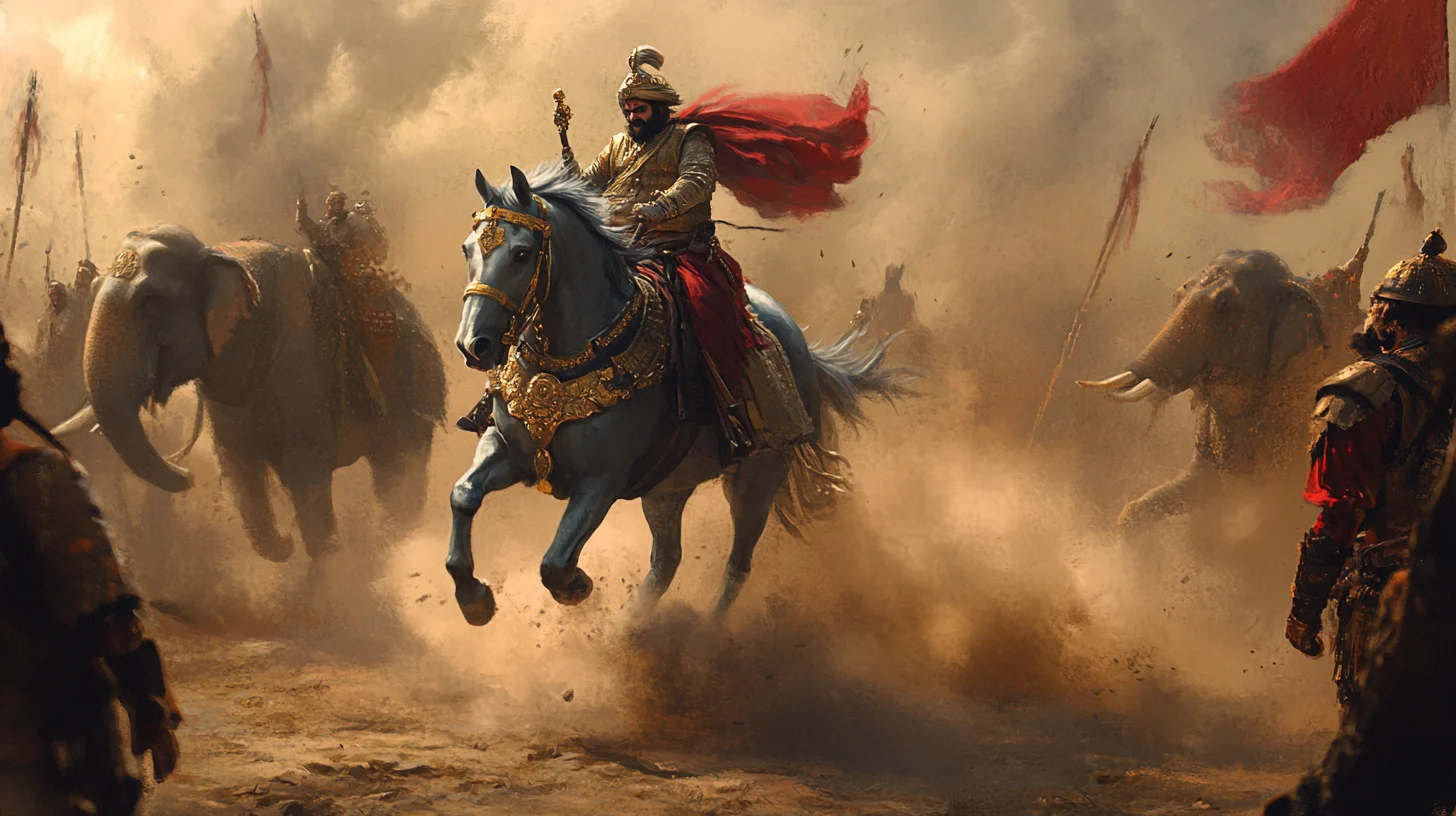 Chetak in the heat of the battle