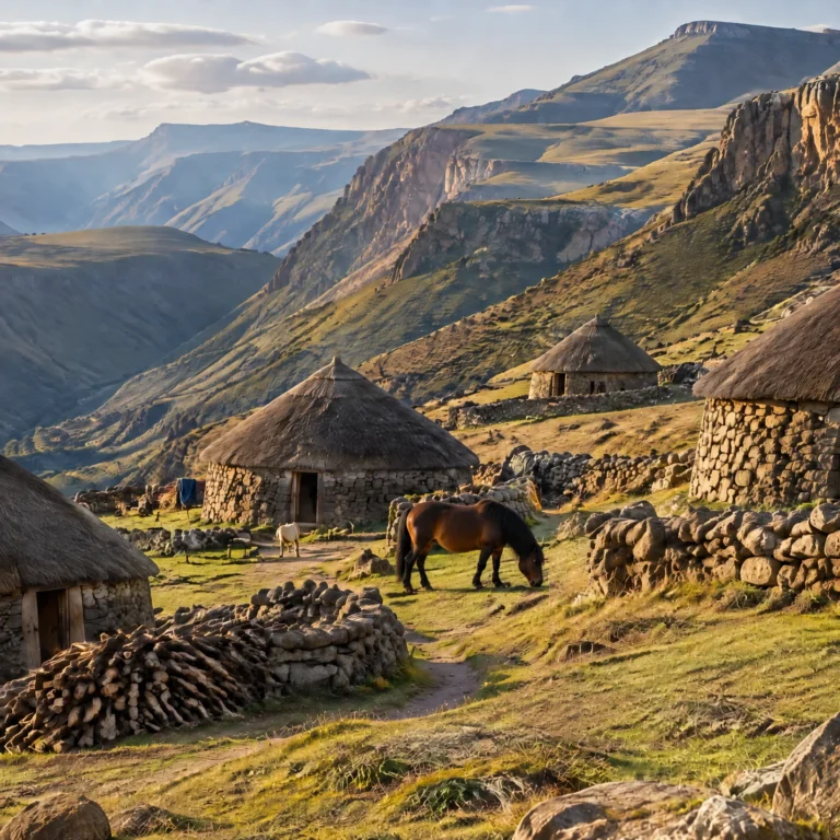 Lesotho village