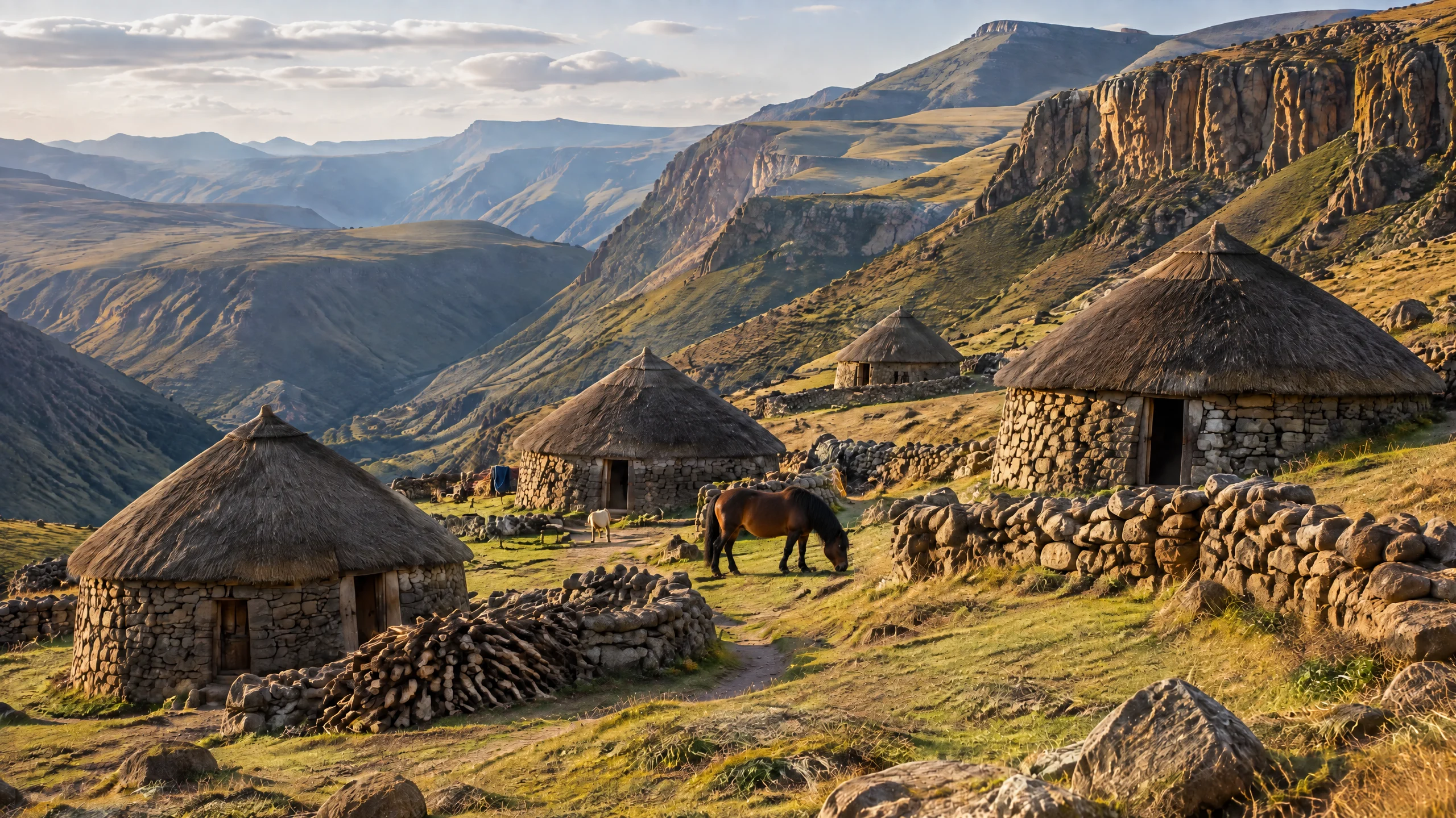 Lesotho village